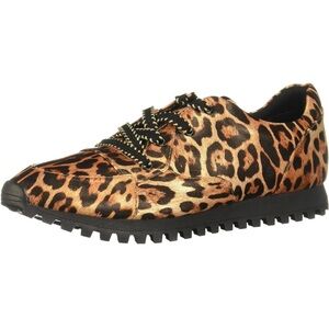 Katy Perry Women’s Golden Leopard Brown Multi The Lilia Sneakers Size 7.5 NEW!🐆